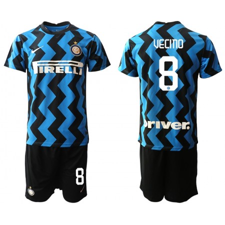 Fußballtrikots Inter Mailand Matias Vecino 8 Kinder Heim Trikotsatz 2020-2021 Fußballtrikots Inter Mailand Matias Vecino 8 Kinder Heim Trikotsatz 2020-2021
